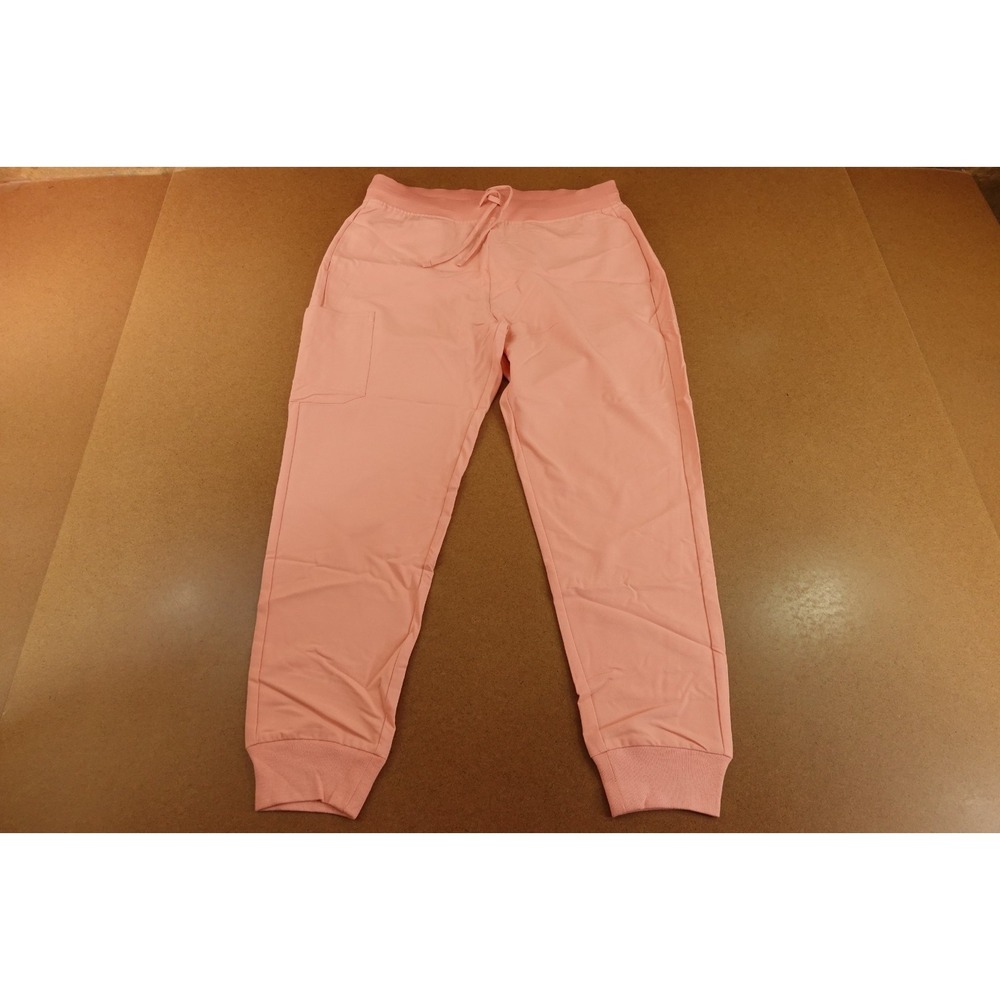 Mandala Womens Size Large Dusty‎ Pink 7 Pocket High Waisted Jogger Scub Pant NWT